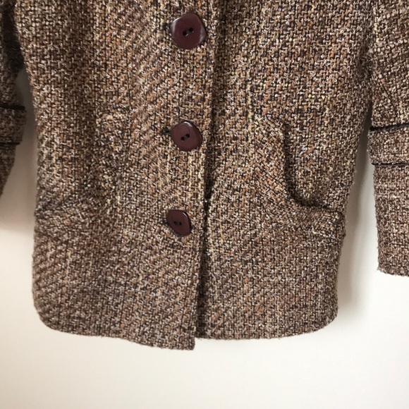 Button Front Tweed Jacket - Picture 3 of 6